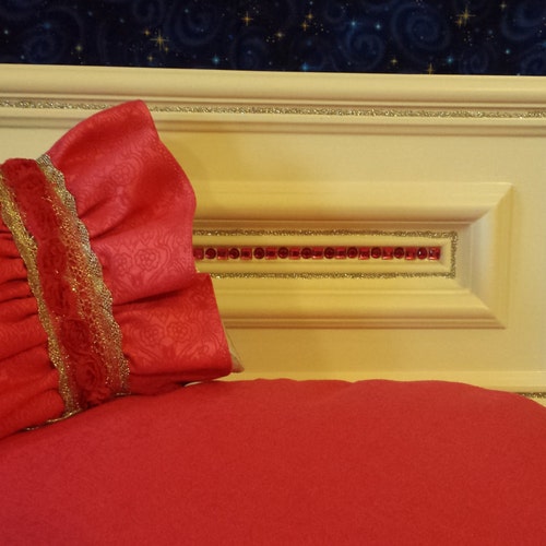 Pretty in Pink -- Upcycled, Reclaimed Wooden shops Cabinetry Hand Decorated Dog, Cat, or Other Pet Bed