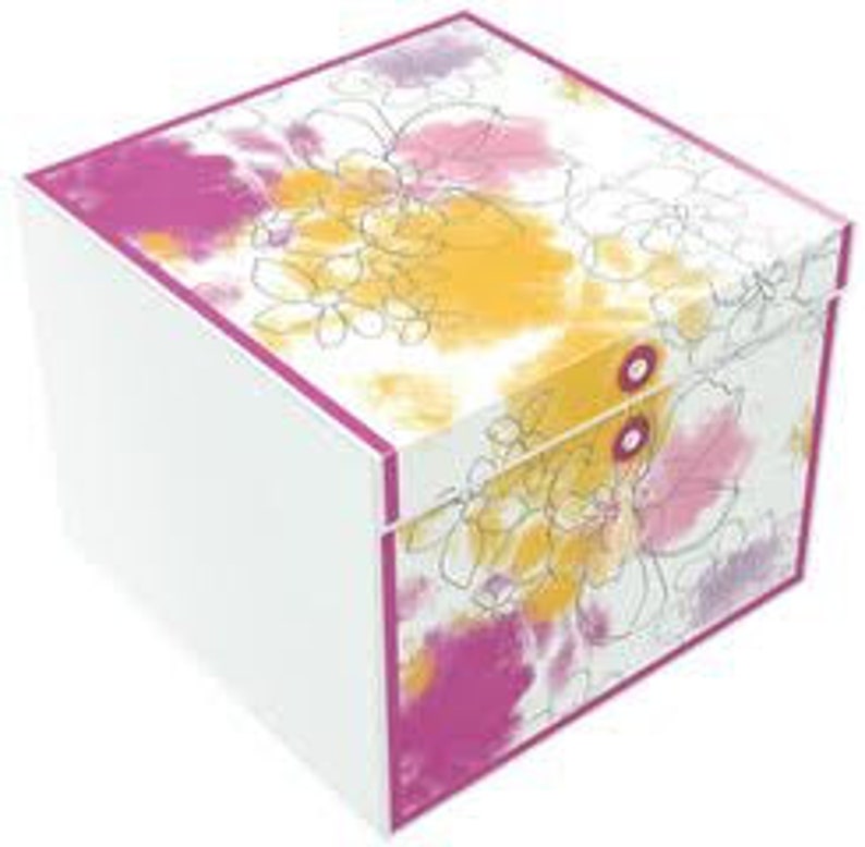 EZ Gift Box Rita Carmen 10x10x8 No Wrapping Needed Pops Up In Seconds Greeting Card and Envelope. Comes with Tissue Paper