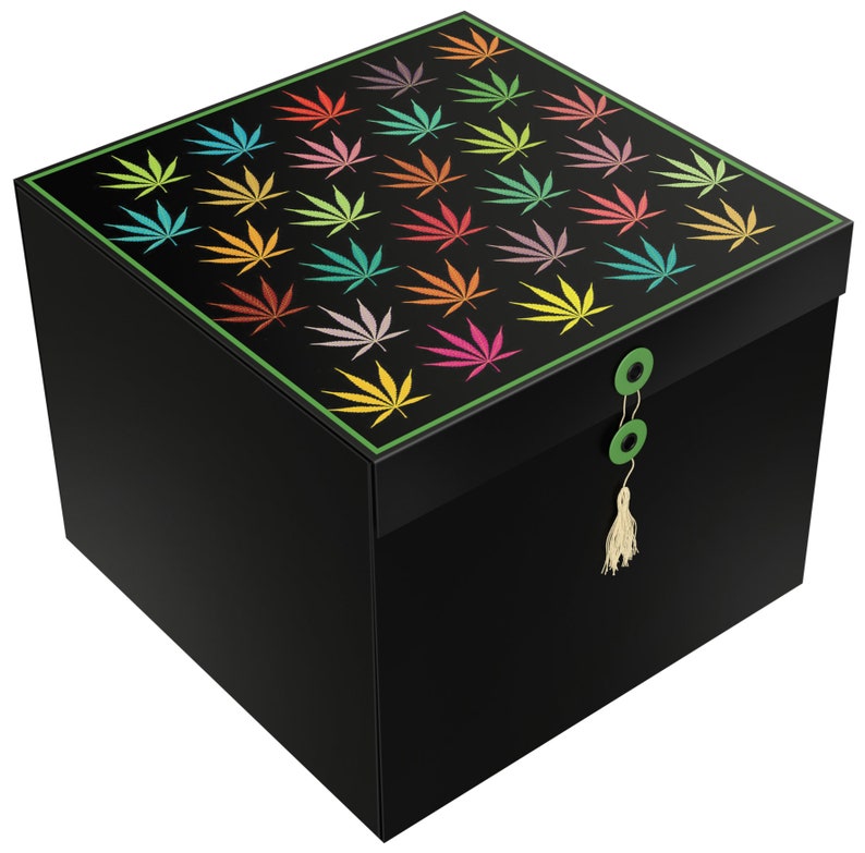 EZ Gift Box Large Gift Box Colored Leaves Kabiss 10x10x8 No Wrapping Needed Pops Up In Seconds