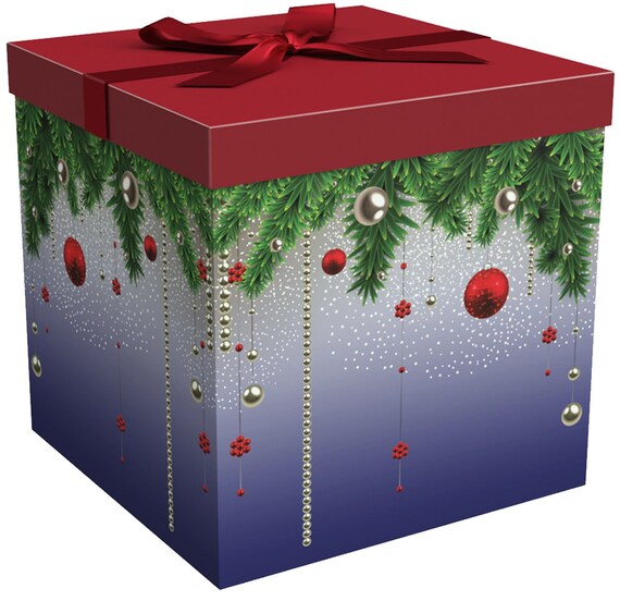 Christmas Gift Box Gift Box With Lid Gift Ideas Silent Etsy