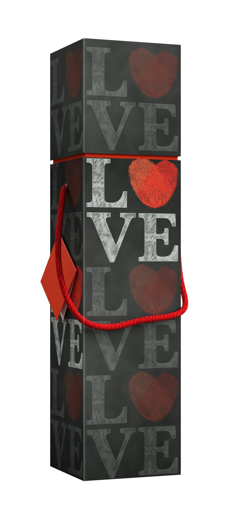 Easy Assembly Reusable Caddy Boxes Gift Tag Included Lafite Love Set of 2 Gift Box for Valentines Day Wine Box Lafite Collection