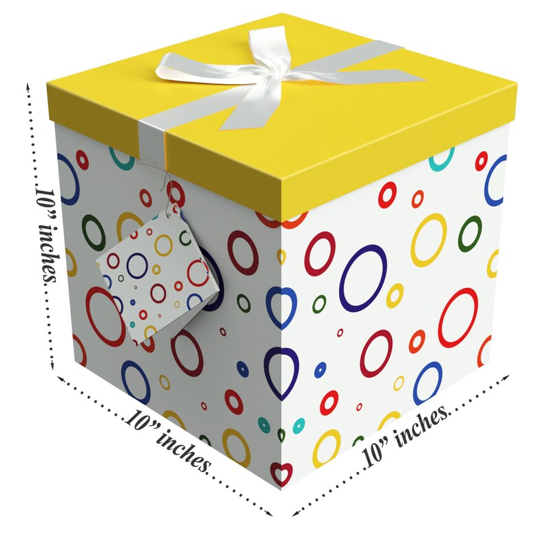 Large Gift Box with Lid Gift Packaging Garnier 10x10x10 Etsy