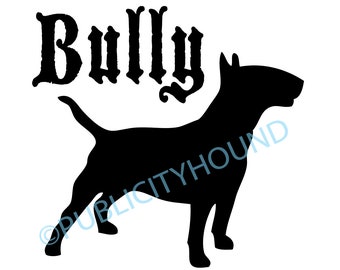 Bully Bull Terrier Car Decal
