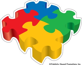 Autism 3D Puzzle Decal