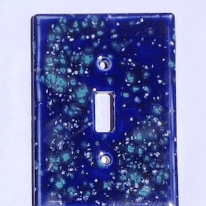 Starry night ceramic switchplate / light switch cover