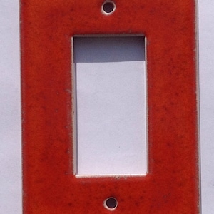 Orange sunset ceramic switchplate  / light switch cover