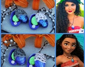 Moana Necklace open close with removable heart of Te Fiti Necklace by Vaiana openable version with heart of Te Fiti removable