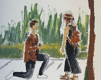 Custom Oil Pastel Drawings