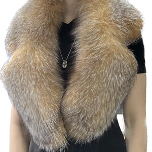 Real Ranch Fox Fur Detachable Collar Many Colors Available