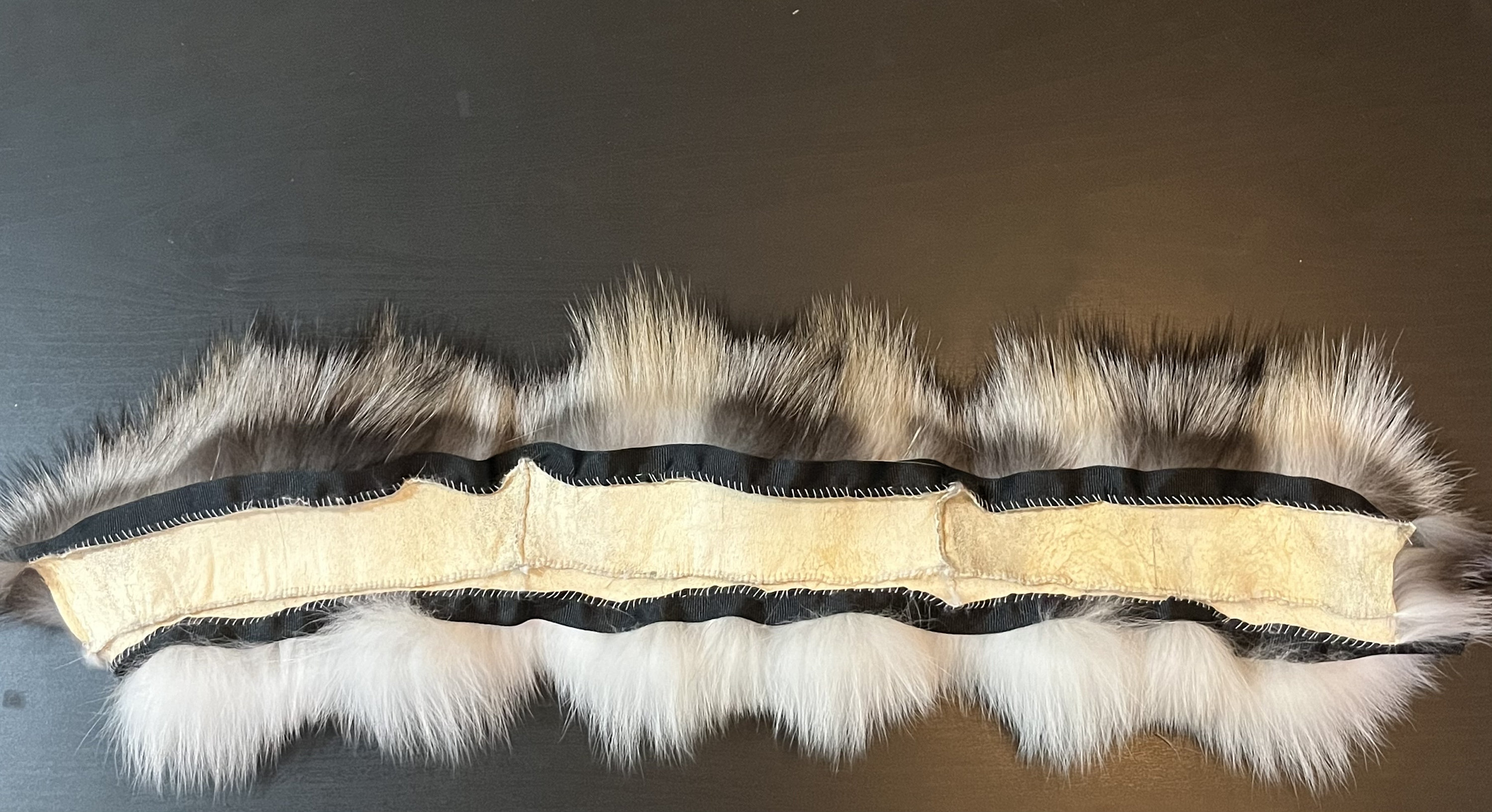 Fox Ruff Arctic and Cross Fox Fur Deluxe Coat Ruff 23.5” by 2.5” - Etsy