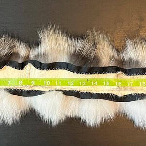 Fox Ruff Arctic and Cross Fox Fur Deluxe Coat Ruff 23.5” by 2.5” - Etsy