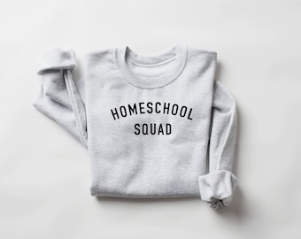Homeschool Squard Crewneck Sweatshirt Home School Outfit Heavy Blend Matching home schooling sweatshirt