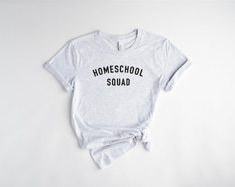 Kids Homeschool Squad Tshirt Home School Family T-shirts Matching Shirts