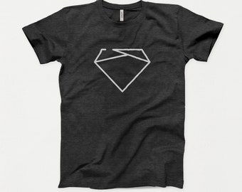 Diamond T-Shirt, Minimalist Shirt, Diamond Tshirt, DIamond Teeshirt, Diamond Graphic Tee, Simplistic Diamond, Minimal Design Shirt, Abstract