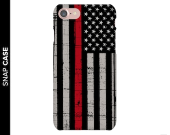 Thin Red Line Phone Case, Firefighter Phone Case, iPhone 8 Fire Case, Thin Red Line iPhone Case, Samsung Phone Case, Fire Case, iPhone X