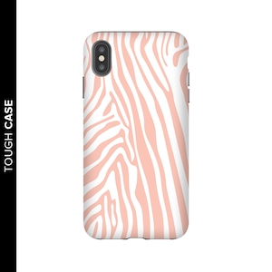 Pink Zebra Print Phone Case, Zebra Print iPhone Case, iPhone X Zebra Case, Zebra Print Case, Samsung Phone Case, Samsung Case, Zebra Case image 1