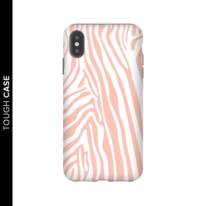 Pink Zebra Print Phone Case, Zebra Print iPhone Case, iPhone X Zebra Case, Zebra Print Case, Samsung Phone Case, Samsung Case, Zebra Case image 1