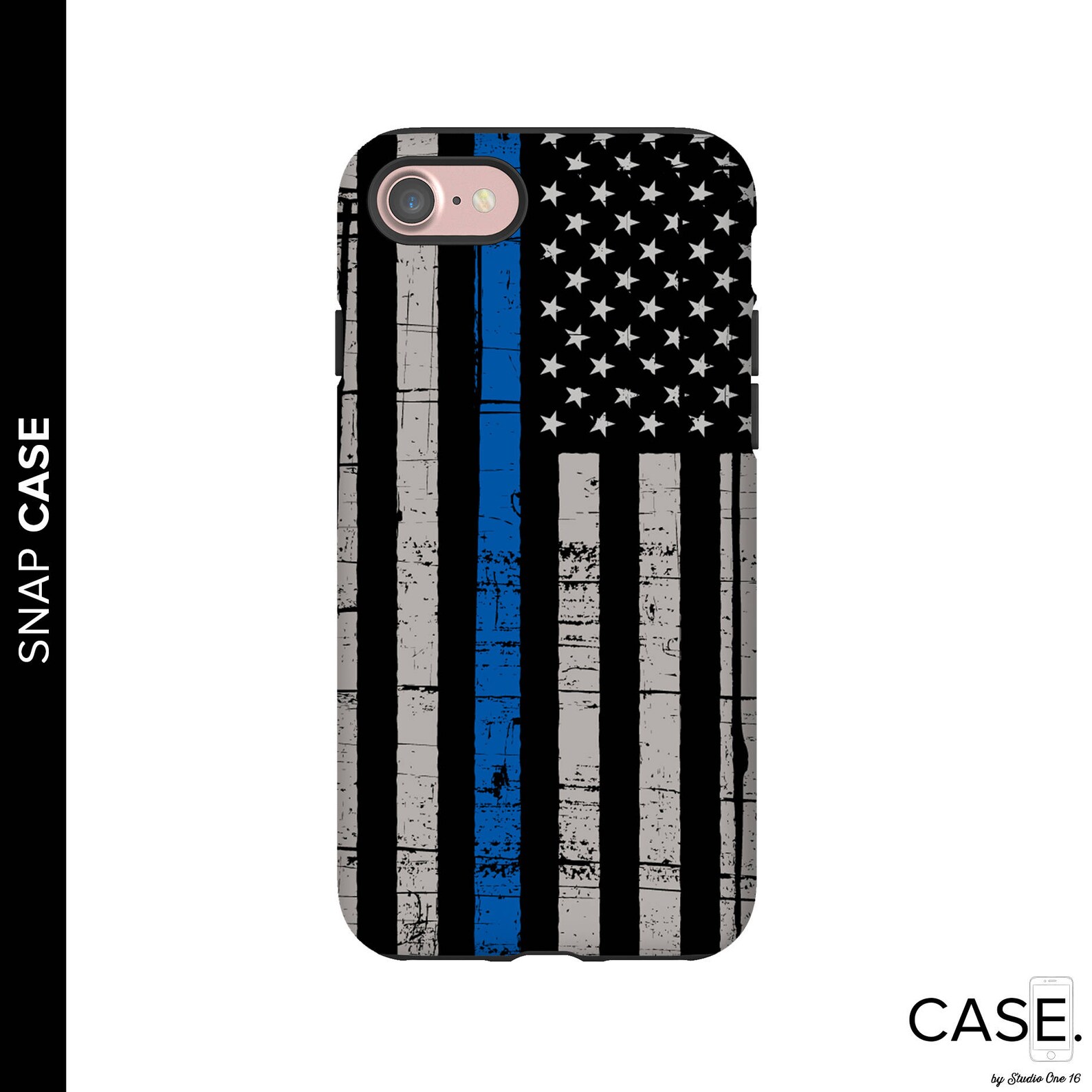 Thin Blue Line Phone Case Police Phone Case Iphone 8 Police Etsy