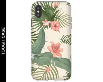 Tropical Foliage Phone Case, Floral iPhone Case, iPhone X Case, Samsung Phone Case, Samsung Case, Tropical Leaves Case, Palm Tree Case, Cute