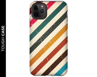 Retro Stripes iPhone 11 Case iphone 11 Pro case iPhone 11 Pro Max case Abstract Stripes Case Vintage Case