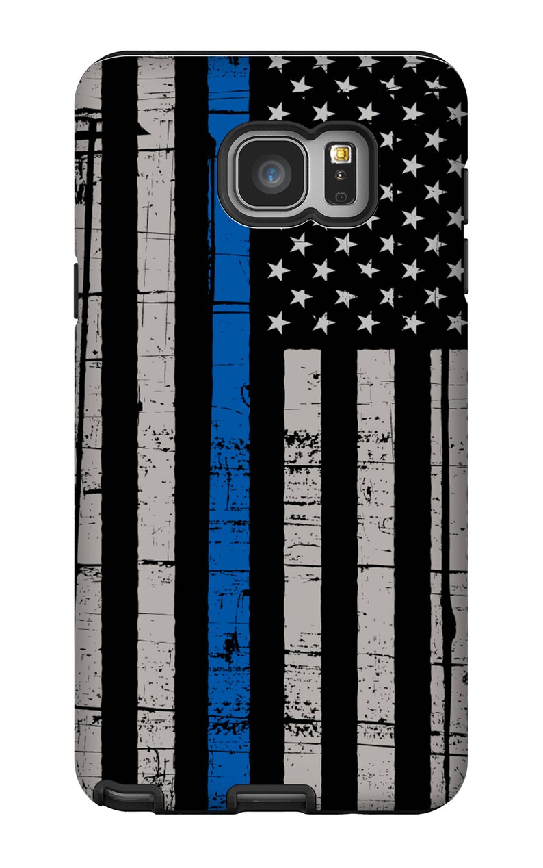 Thin Blue Line Phone Case Police Phone Case Iphone 8 Police Etsy