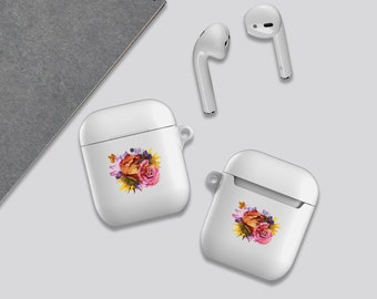 Watercolor Floral Airpod Case, Airpods Case, Air Pod Case, Airpod Pro Case, Airpod 1 2 Case, Rose Airpod Pro Case. Floral Airpod Case