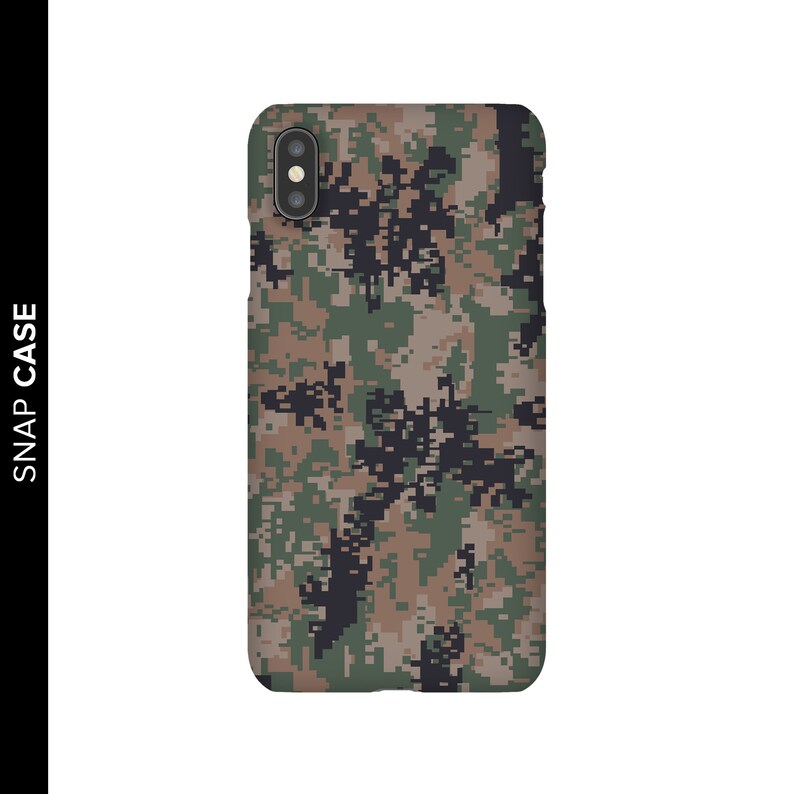 Woodland Camo Phone Case Camouflage Phone Case US Marines Etsy