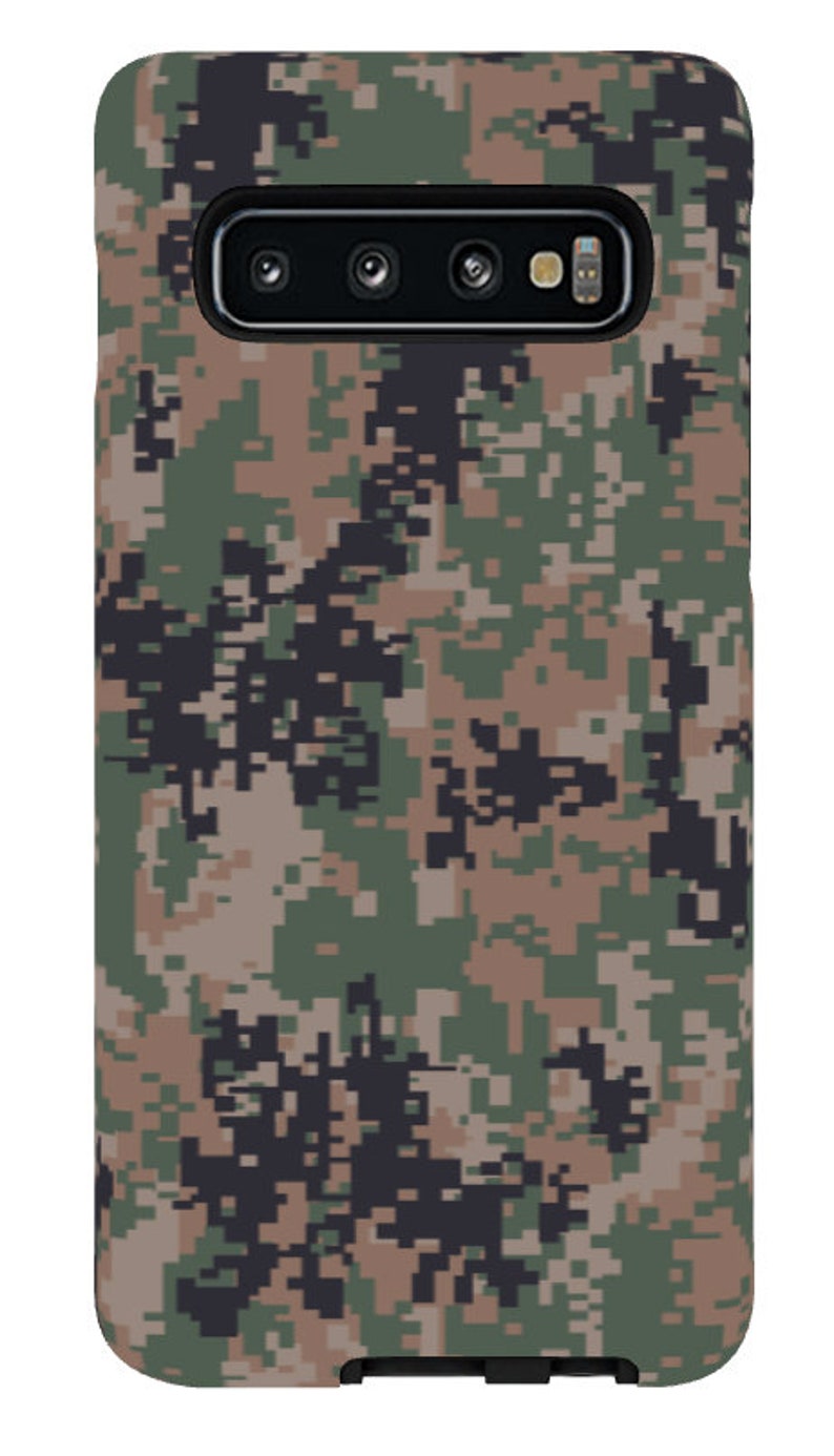 Woodland Camo Phone Case Camouflage Phone Case US Marines Etsy