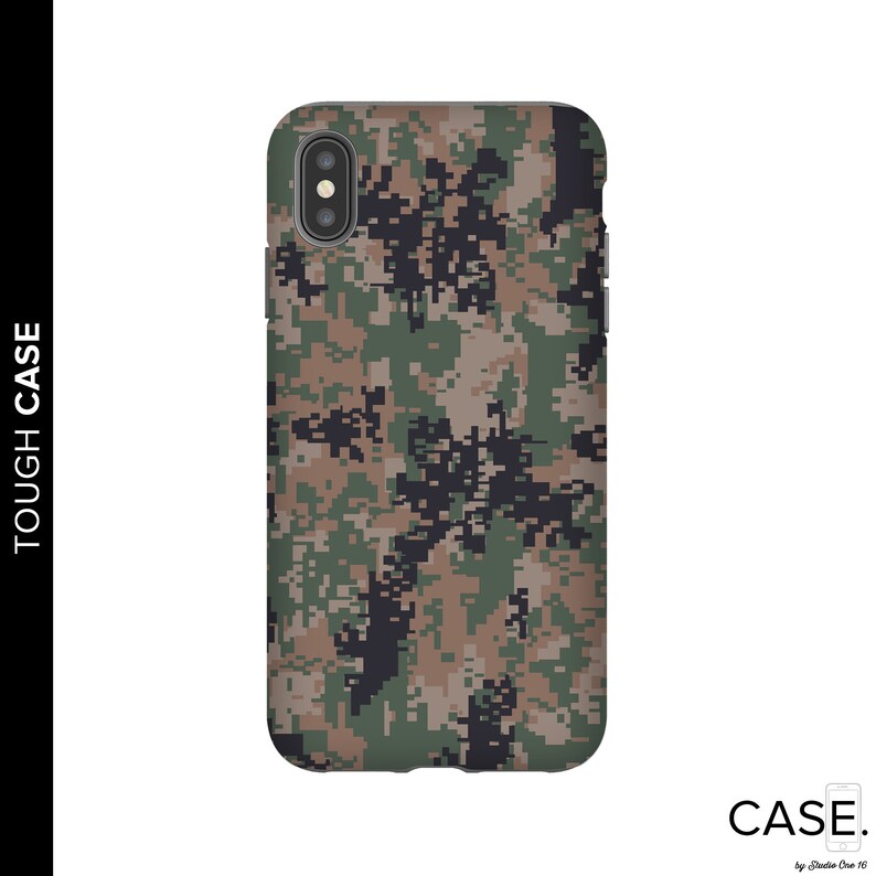 Woodland Camo Phone Case Camouflage Phone Case US Marines Etsy