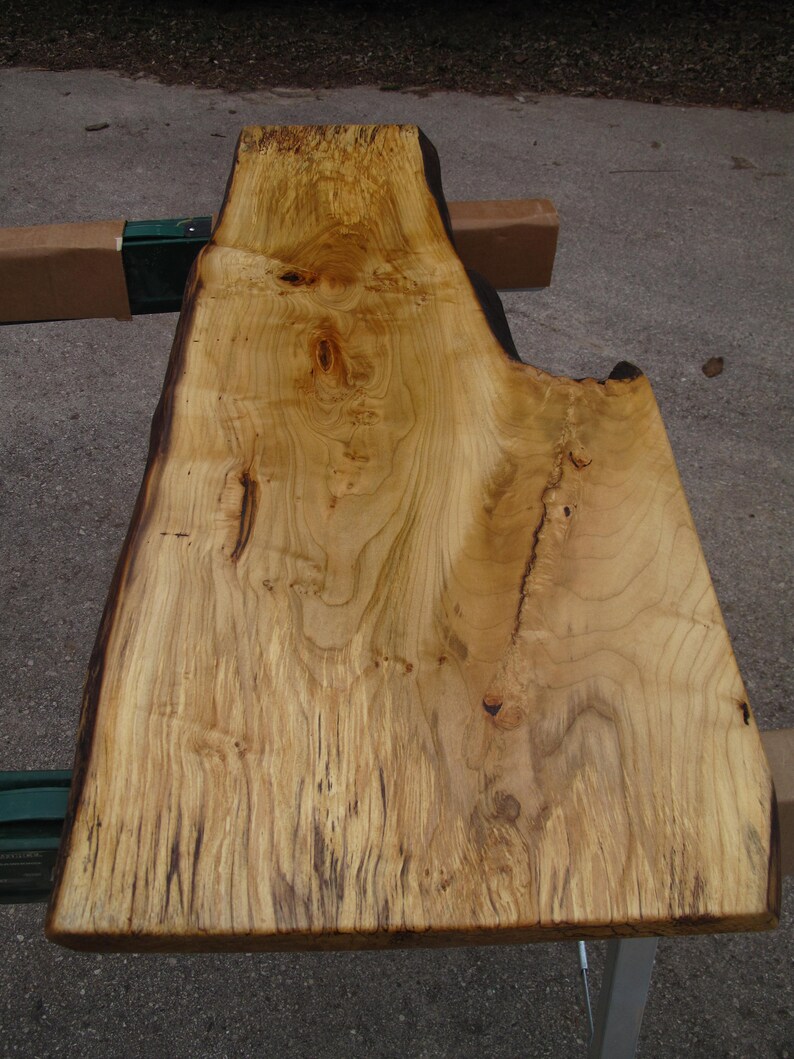 Live Edge Maple Slab 11 Finished Etsy