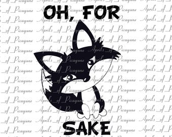 Oh for Fox Sake, SVG, DXF, PDF