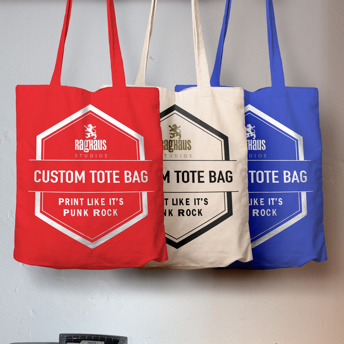 CUSTOM Canvas Tote Bags Custom Printed no minimum order Etsy