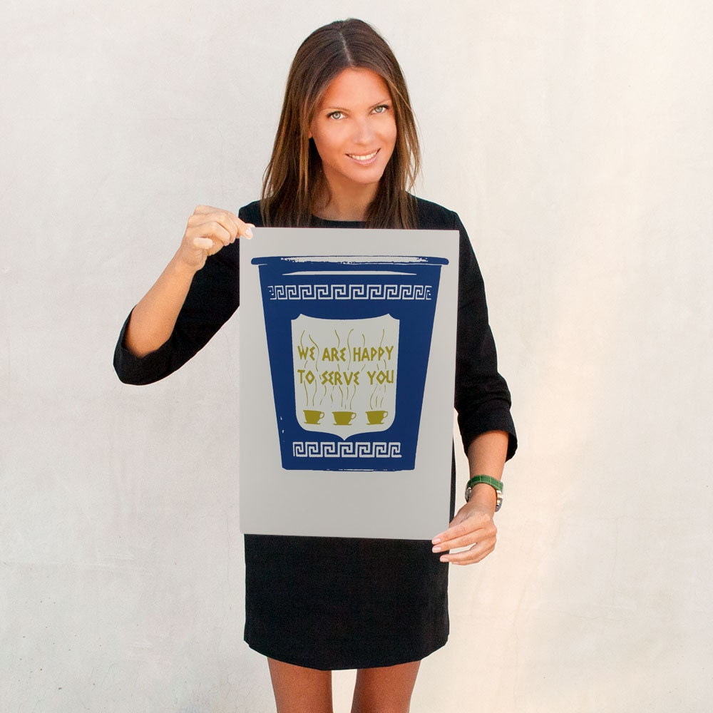 Iconic NYC pop art print coffee cup Anthora New York City Etsy