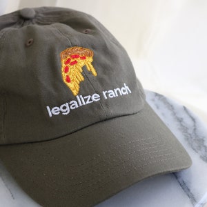 Legalize Ranch Pizza Dad Hat Political Custom New