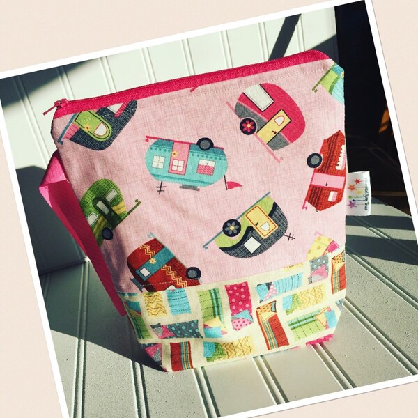 Zippered sock sack wedge bag-Gone camping