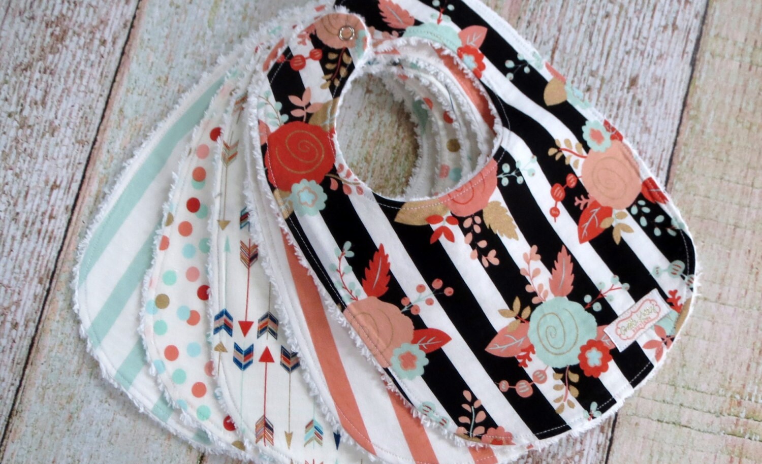 Baby Bibs Baby Girl Bibs Mix and Match Bib Set Chenille Etsy