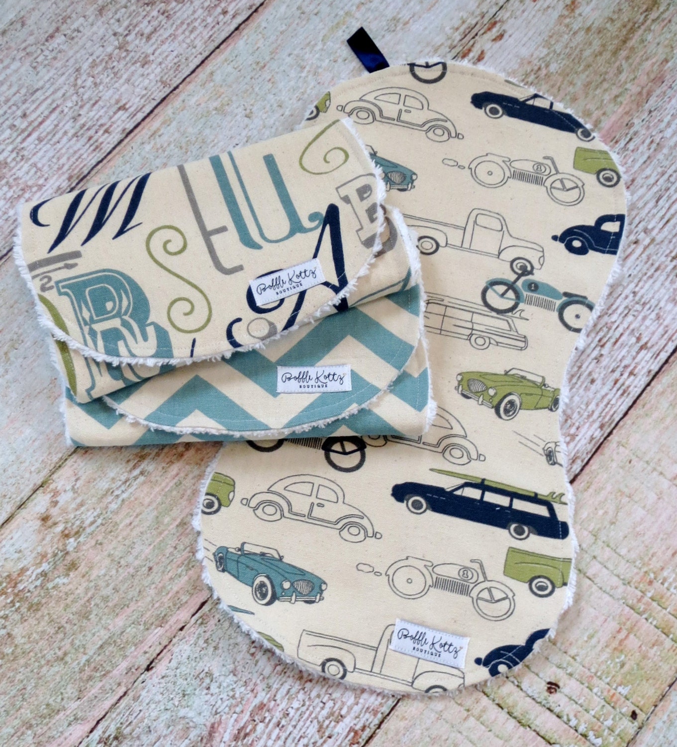 Baby Burp Cloths Baby Boy Burp Cloths Retro Rides Burp - Etsy