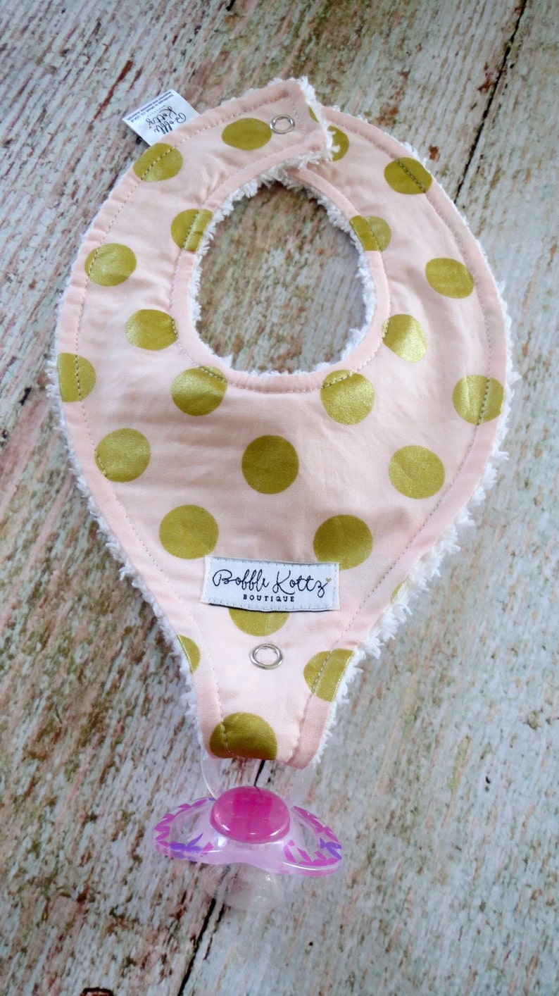 Baby Bibs Baby Girl Bibs Binkie Bibs Paci Clip Bibs Etsy