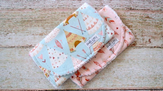 Girl store burp cloths