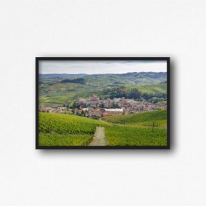 Digital Download. Barolo Landscape Photo. Piedmont Wine Region. Cuneo. Vineyards. Nebbiolo. Italy Travel Photography. Instant Download.