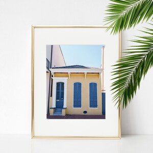 Digital Download. French Quarter Blue Yellow Home Photo. Nola Architecture. New Orleans Travel Photo. Louisiana Art. Instant Download.