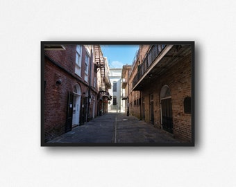 Pirate Alley Digital Download. French Quarter. Street Photo. Nola Architecture. New Orleans Travel Photo. Louisiana Art. Instant Download