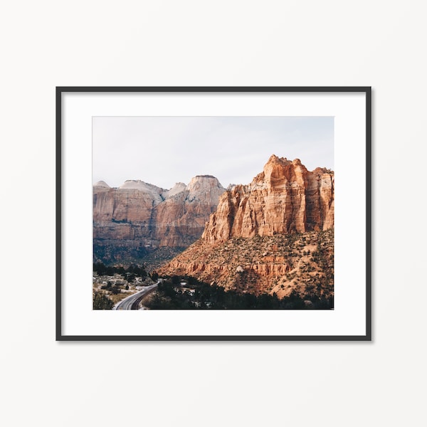 Zion Digital Download. Printable Art. Zion National Park in Evening. Utah Photo Download. USA National Parks Home Decor. Travel Hiking Photo