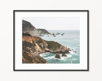 Digital Download. Big Sur Photo. California Art. Coastal Travel Photo. Pacific Ocean Art. Nature Printable Art. Instant Download.