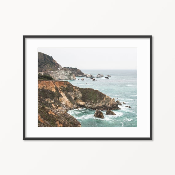 Digital Download. Big Sur Photo. California Art. Coastal Travel Photo. Pacific Ocean Art. Nature Printable Art. Instant Download.