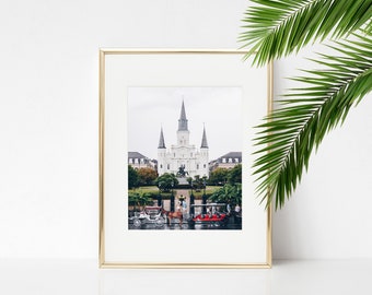 Digital Download. Jackson Square. St. Louis Cathedral Photo. Nola Photography. New Orleans, Louisiana. French Quarter. Instant Download.