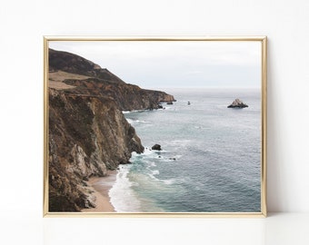 Digital Download. Big Sur Photo. California Art. Coastal Travel Photo. Pacific Ocean Art. Nature Printable Art. Instant Download.