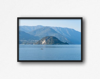 Digital Download. Lake Como Landscape. Taken from Varenna, Lecco. Italy Travel Photography. Bellagio. Instant Download.