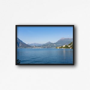 Digital Download. Lake Como Landscape. Taken from Varenna, Lecco, Villa Monastero. Italy Travel Photography. Instant Download.