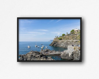 Digital Download. View from Manarola Photo. Nessun dorma, Cinque Terre, La Spezia, Liguria, Italy. Travel Photography. Instant Download.